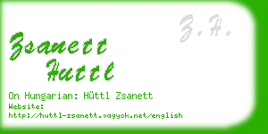 zsanett huttl business card